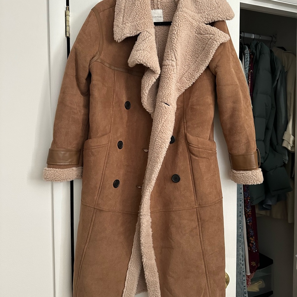 Avec Les Filles Brown Trench Coat